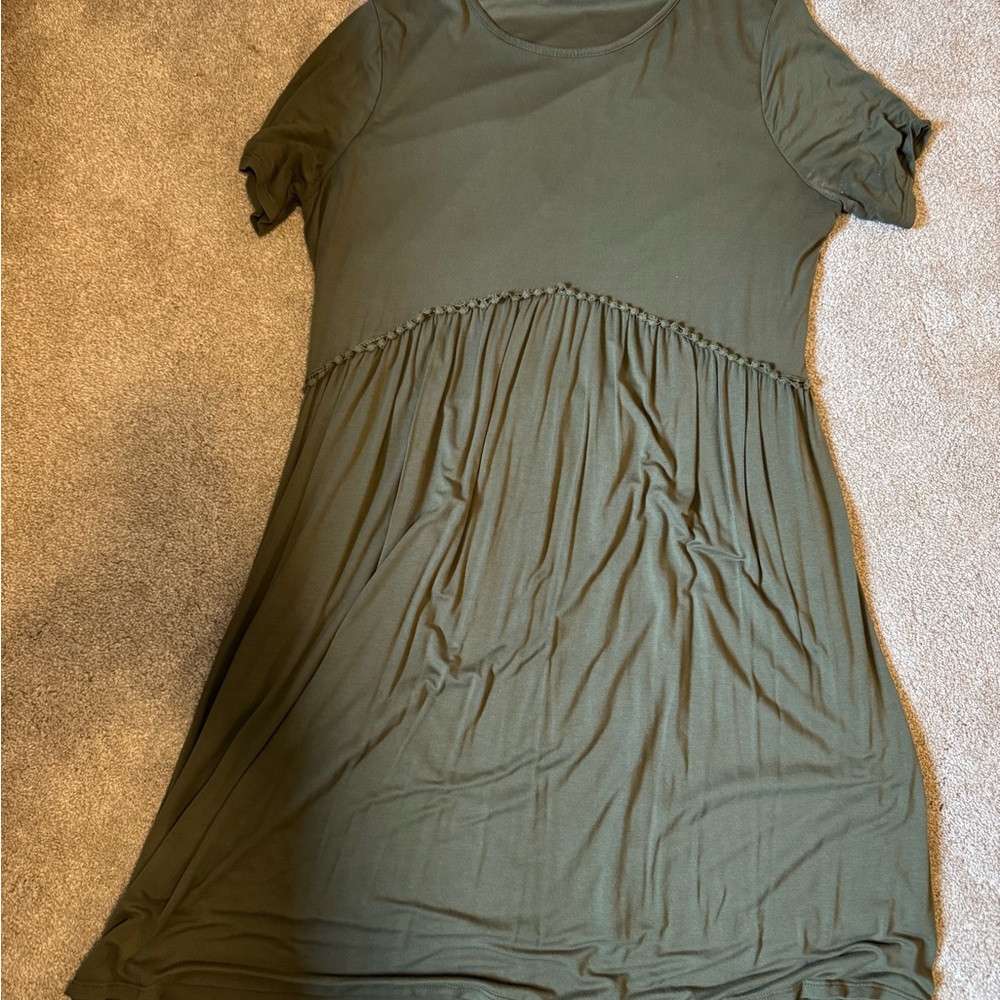 Pink Blush Maternity Dress Olive Army Green